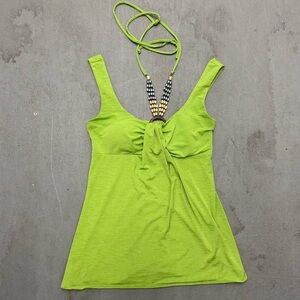 Vintage Iz byer green halter top
